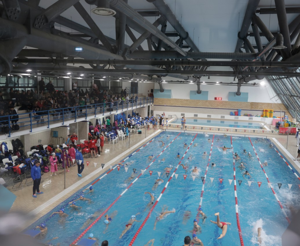 La piscina del Parco Caserta Sport Village durante le gare